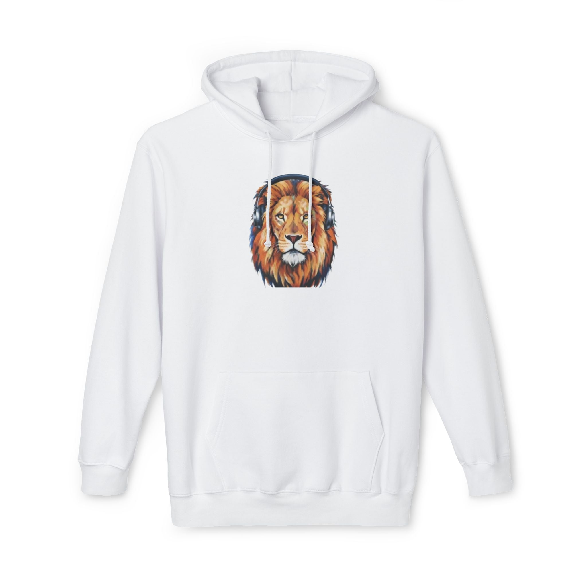 The Urban Lion: Premium Watercolor Graphic Hoodie – VibeLayer Edition